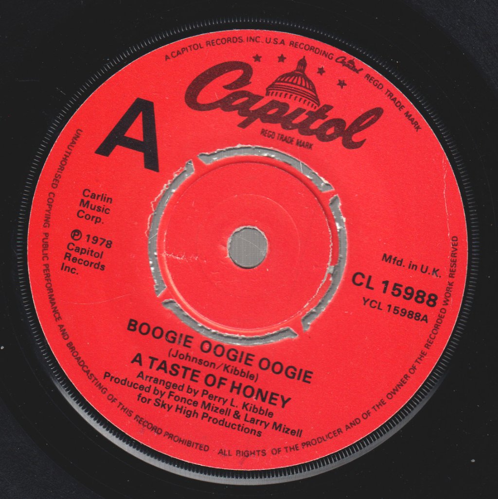 A Taste Of Honey - Boogie Oogie Oogie - 7 Inch