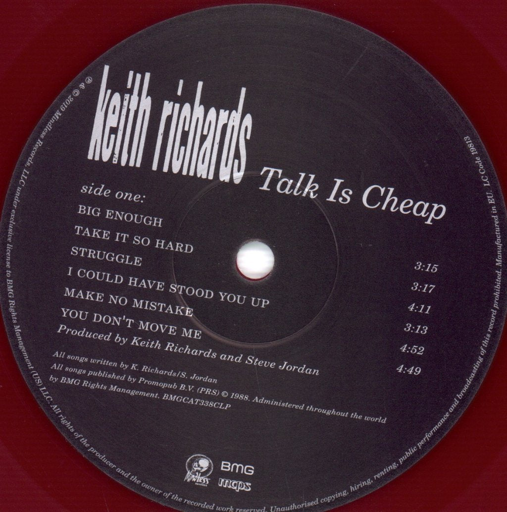 Keith Richards - Talk is Cheap - Lp