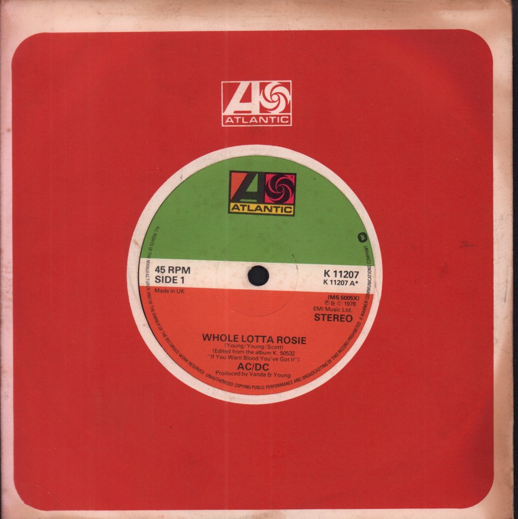 AC/DC - Whole Lotta Rosie - 7 Inch