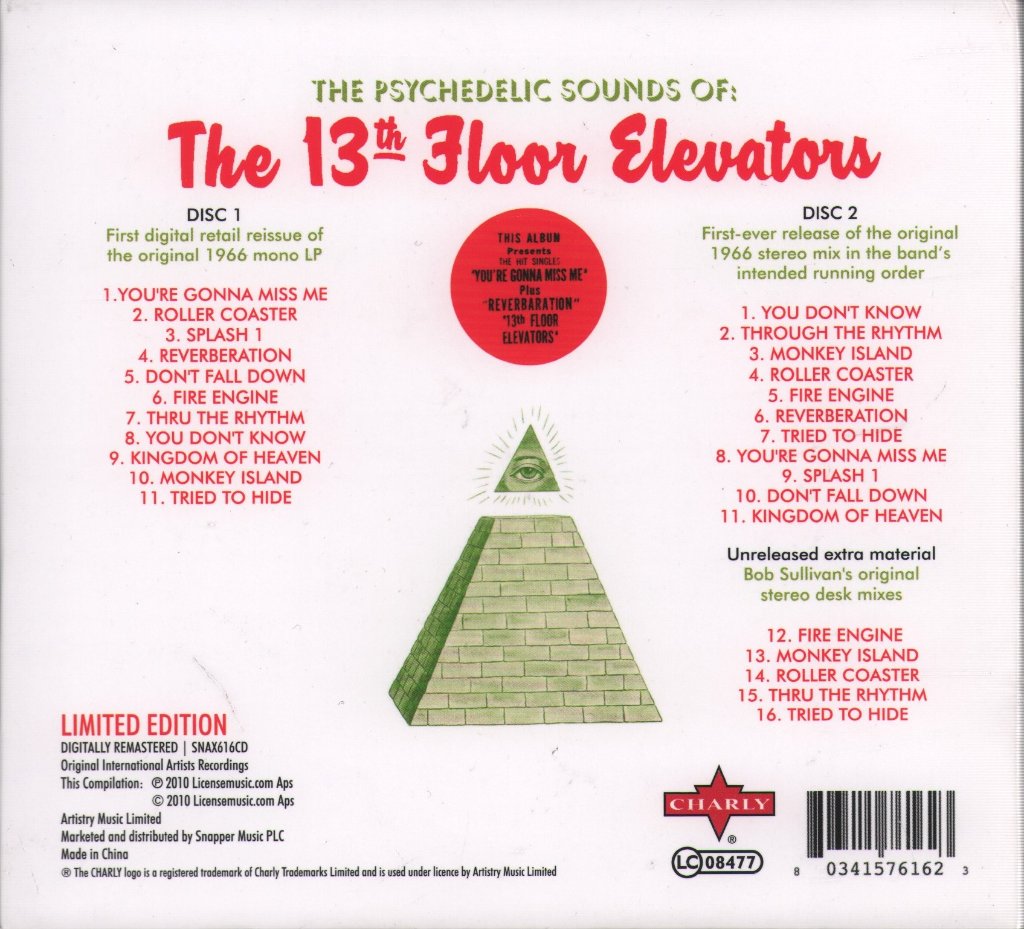 13th Floor Elevators - Psychedelic Sounds Of The 13th Floor Elevators - Cd Set