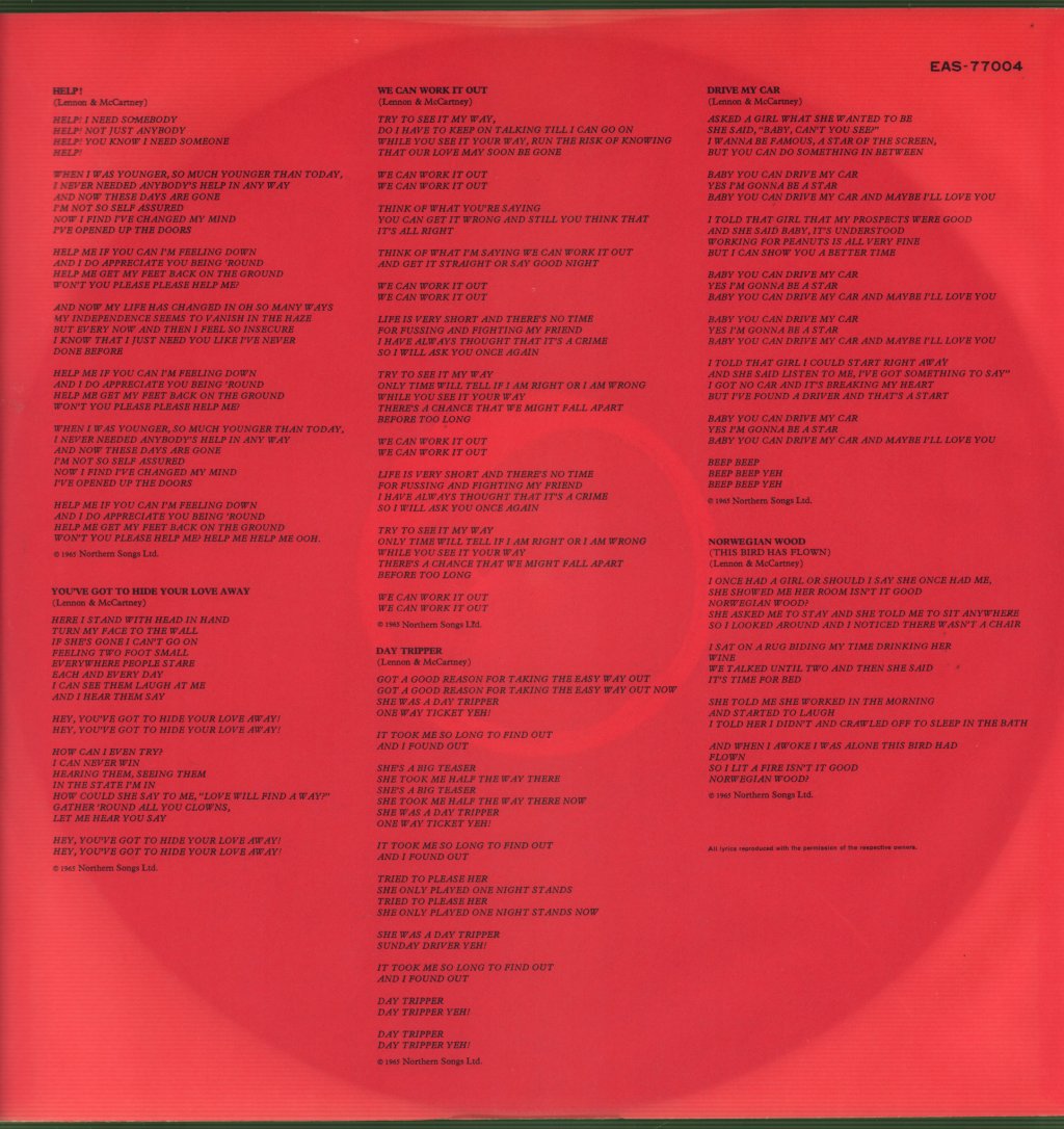 Beatles - 1962-1966 - Double Lp