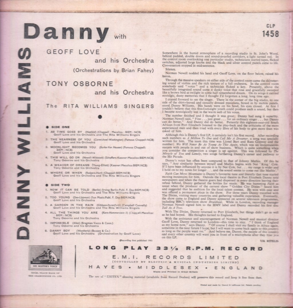 Danny Williams - Danny - Lp