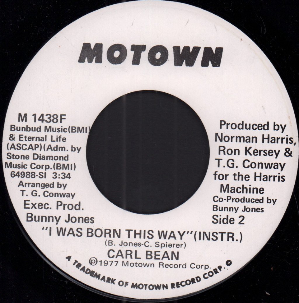 Carl Bean - I Was Born This Way - 7 Inch