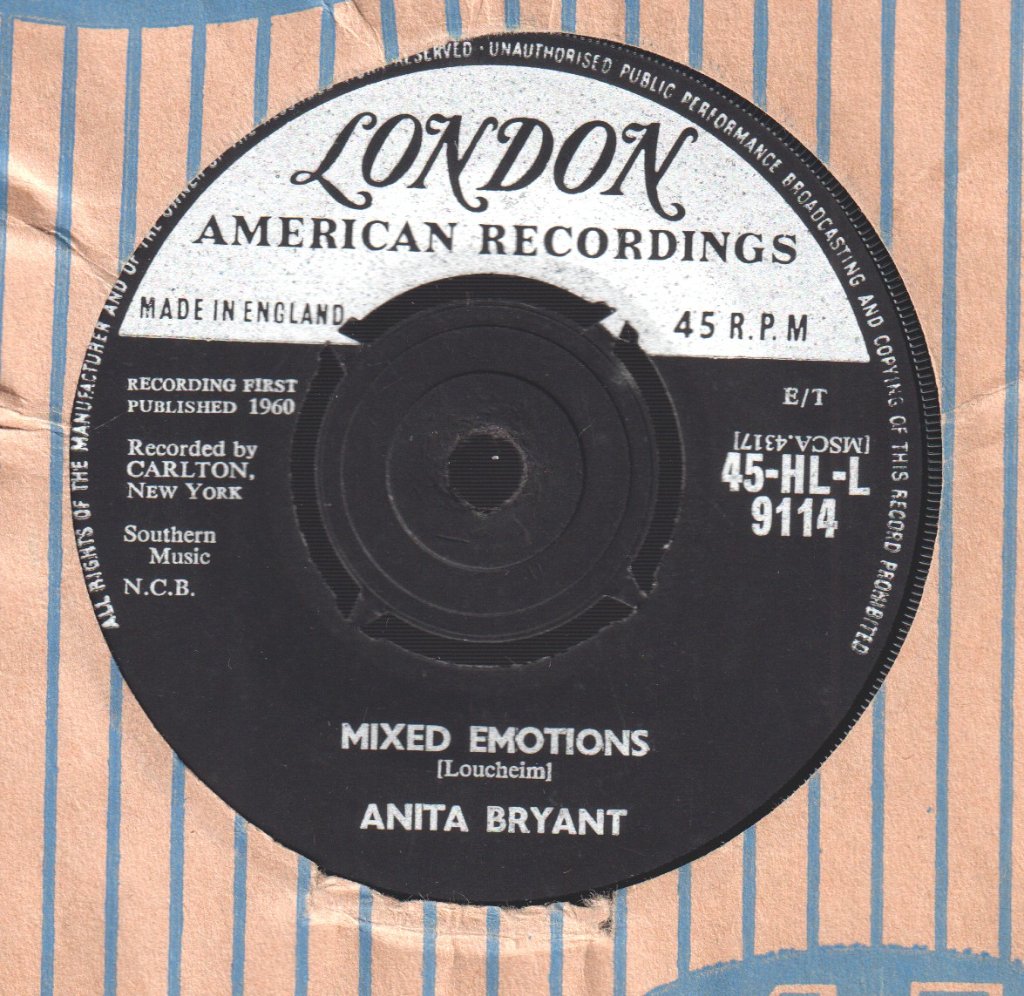 Anita Bryant - Paper Roses - 7 Inch