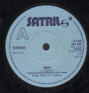 Stardust (70'S Group) - Rider - 7 Inch