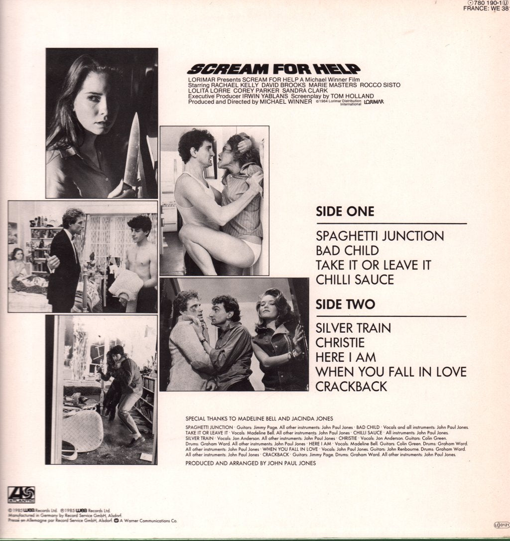 John Paul Jones - Scream For Help (Music From The Film) - Lp