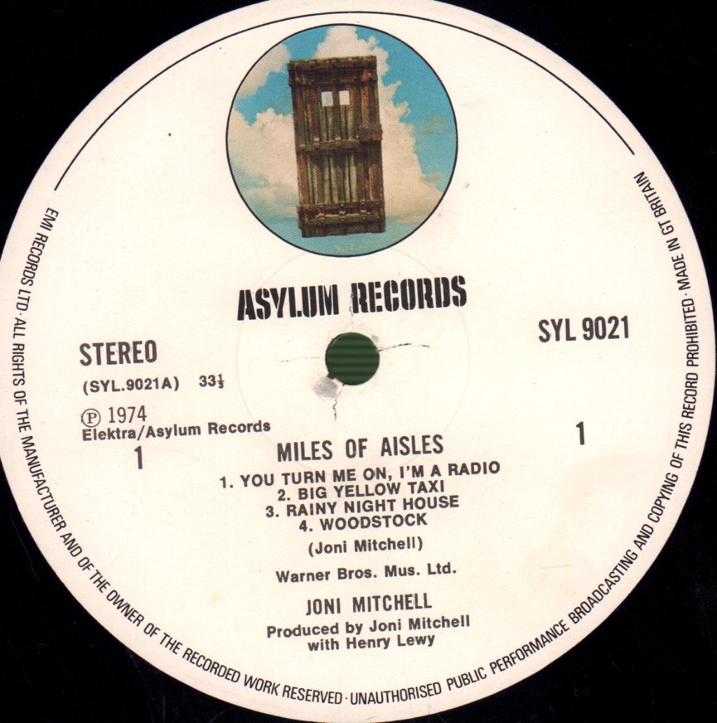 Joni Mitchell - Miles Of Aisles - Double Lp