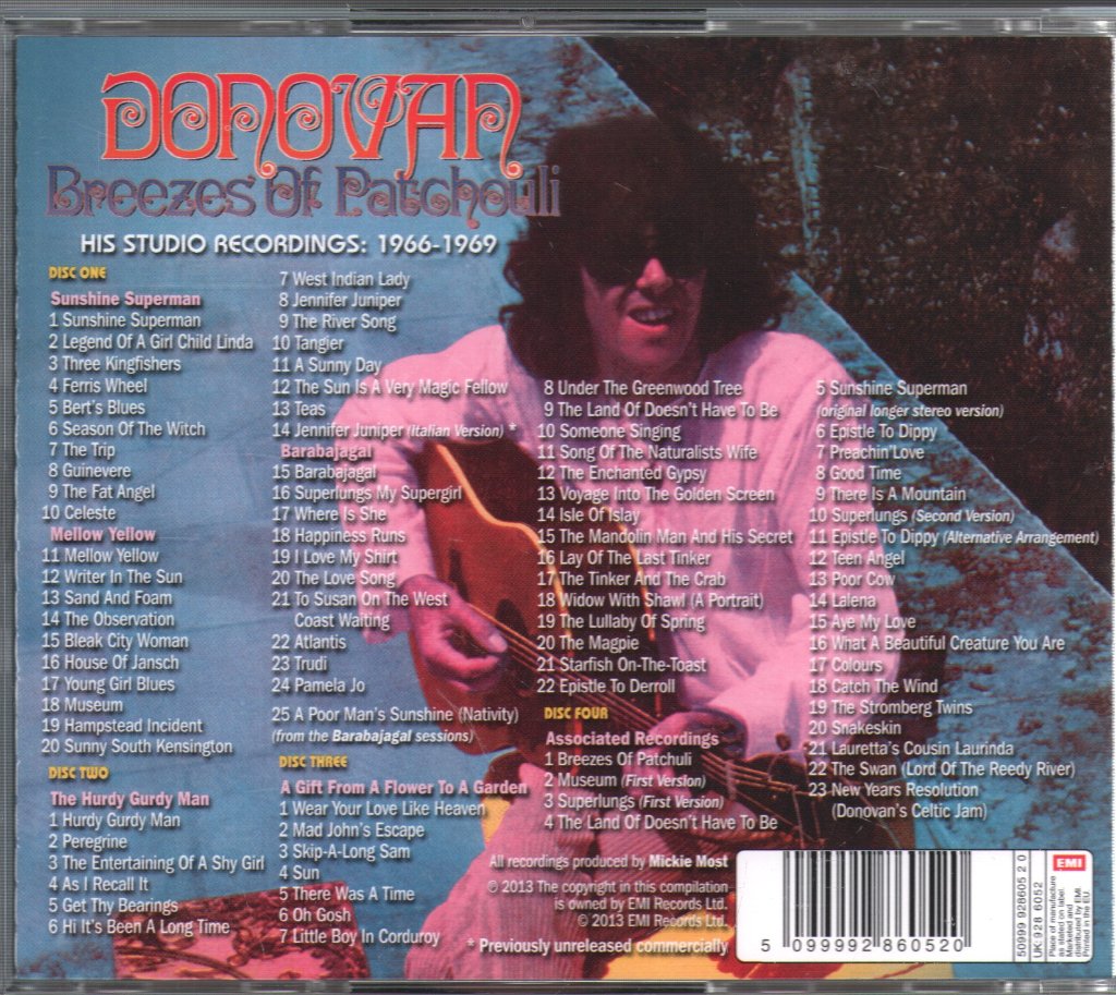 Donovan - Breezes Of Patchouli - His Studio Recordings: 1966-1969 - Cd Set
