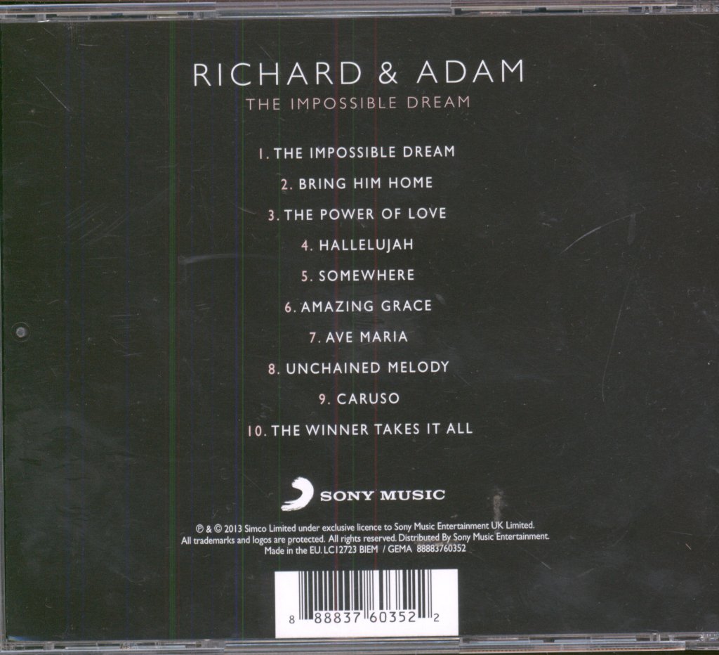 Richard And Adam - Impossible Dream - Cd