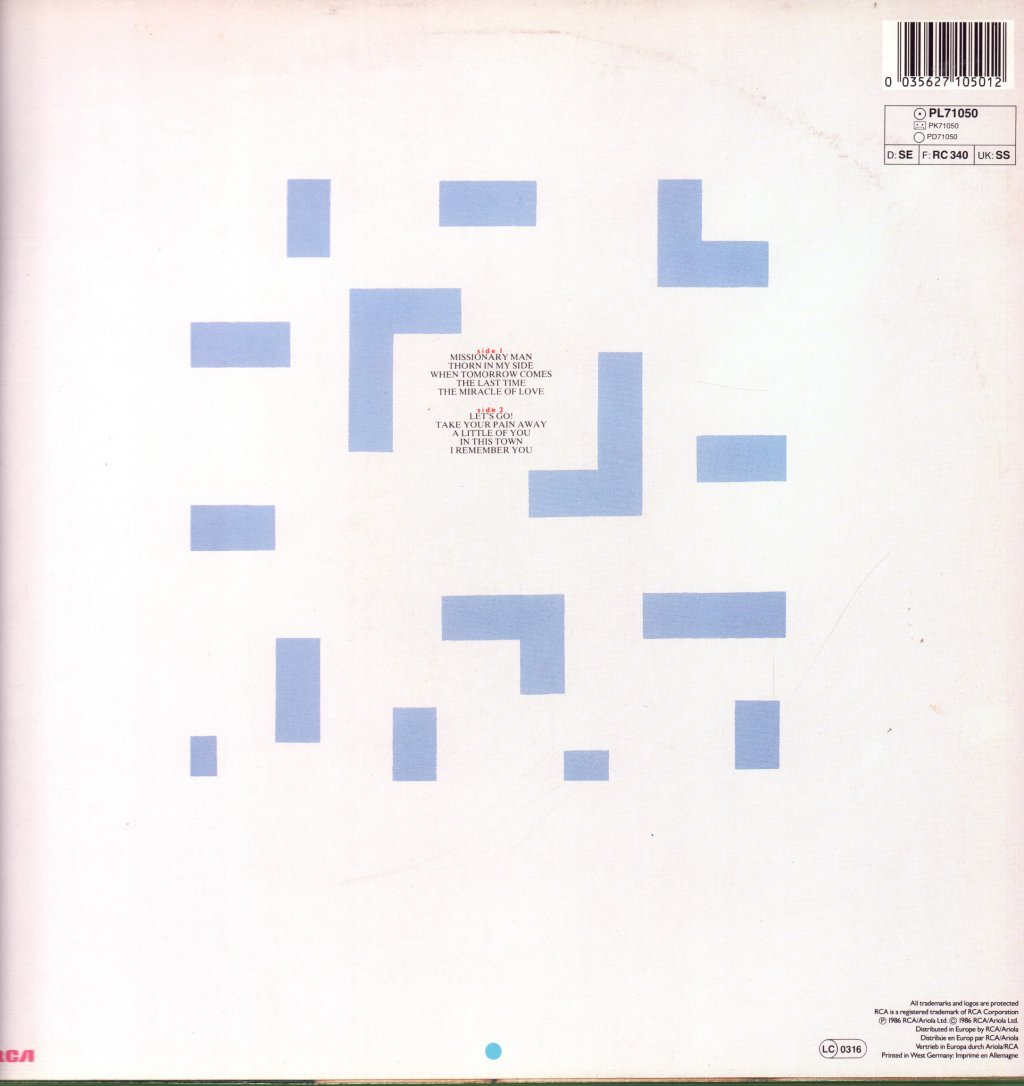Eurythmics - Revenge - Lp