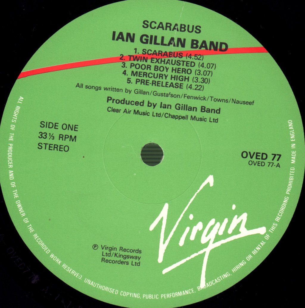 Ian Gillan Band - Scarabus - Lp