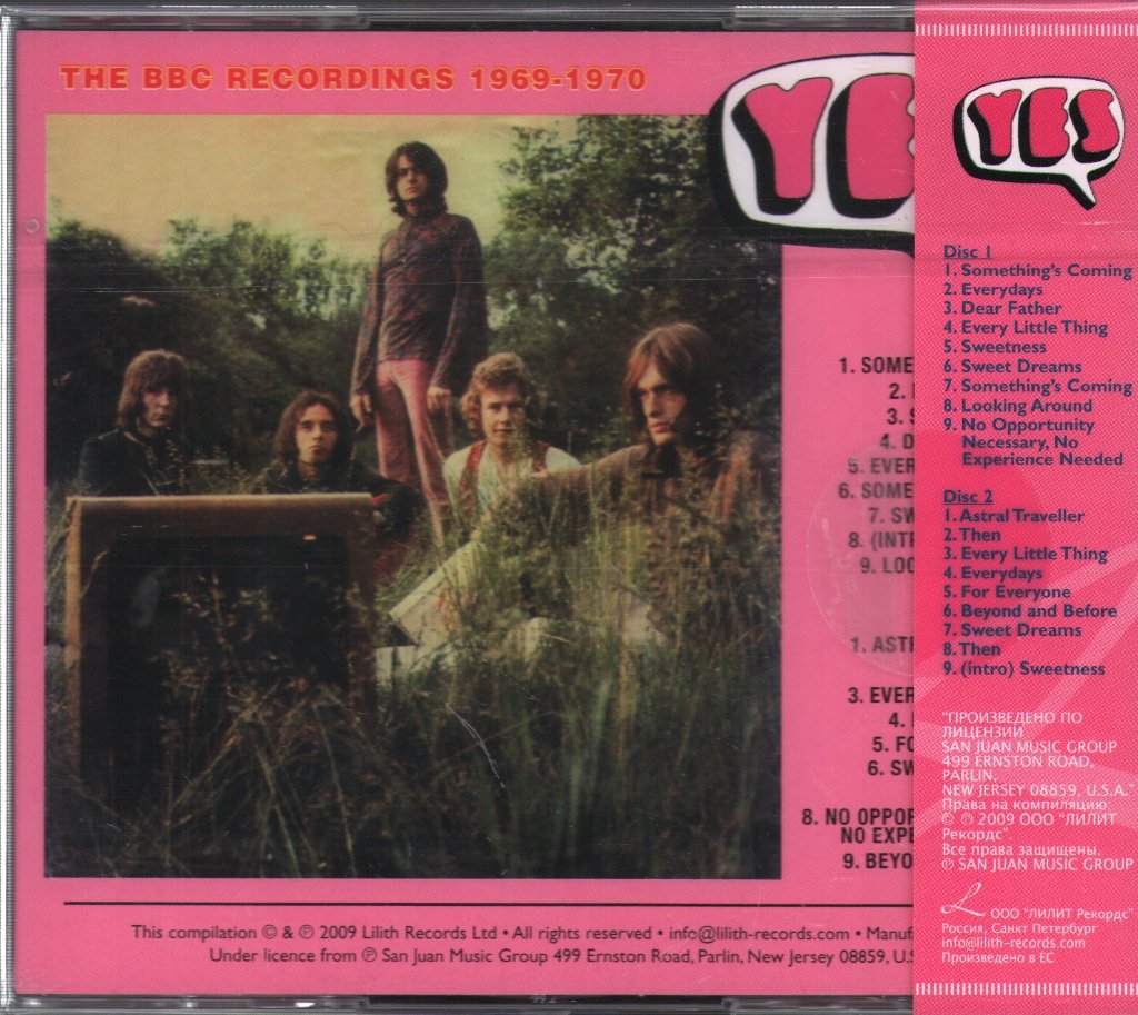 Yes - Something's Coming: The BBC Recordings 1969-70 - Double Cd