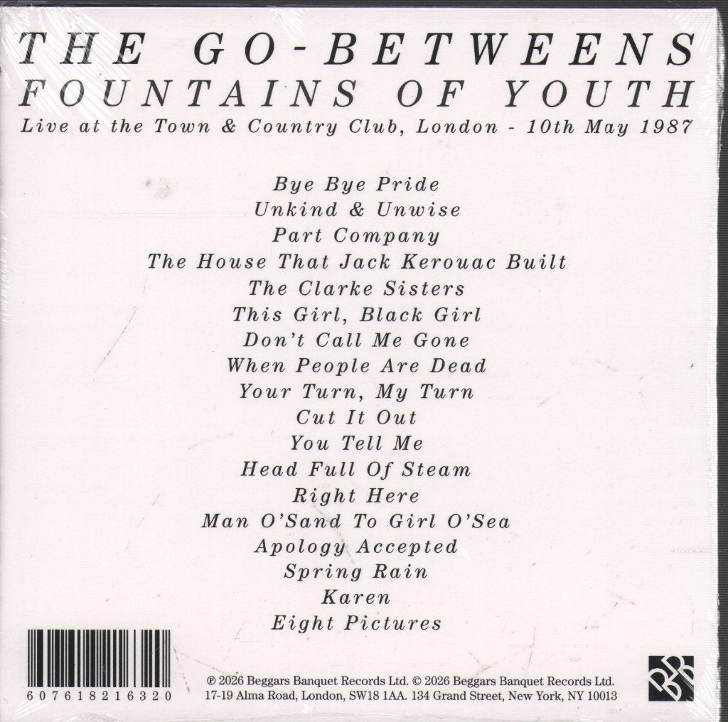 Go-Betweens - Fountains Of Youth Live at the Town and Country Club - Cd