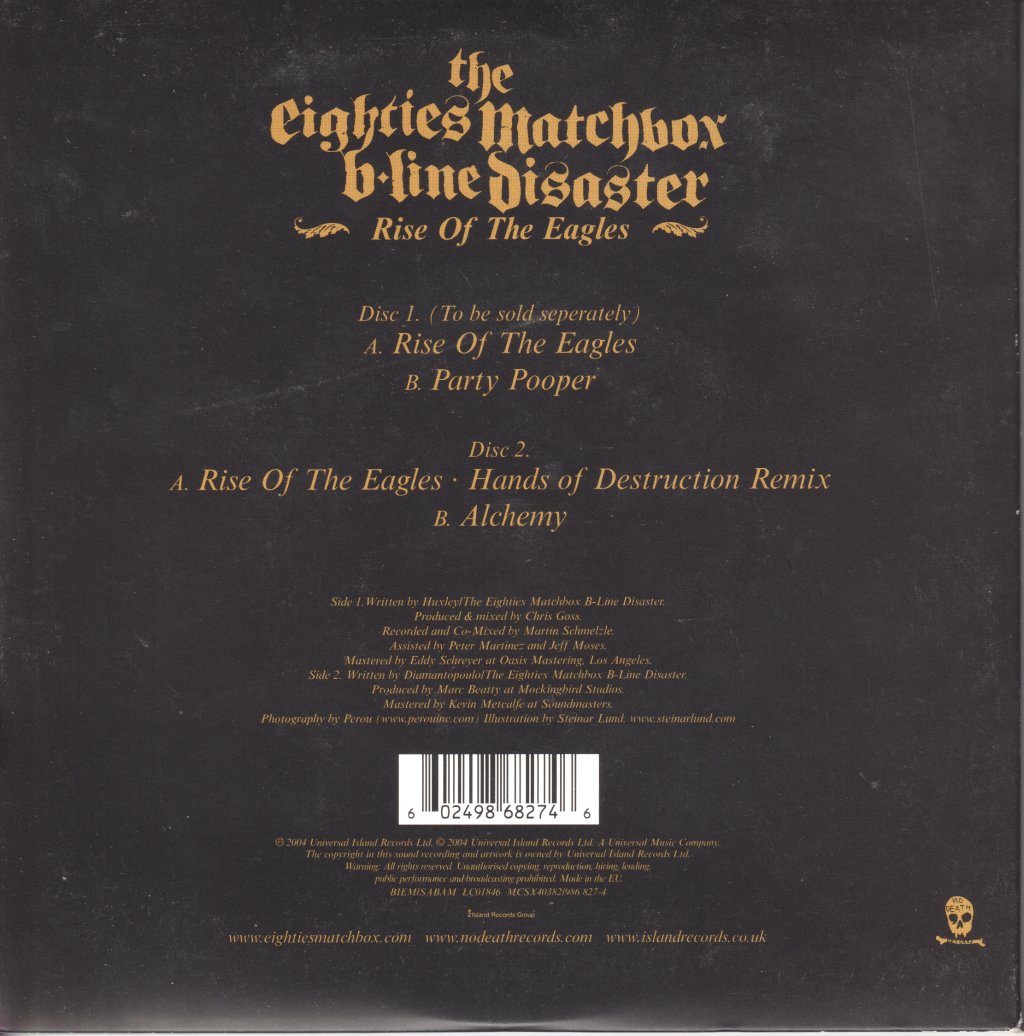 Eighties Matchbox B Line Disaster - Rise Of The Eagles - Double 7 Inch