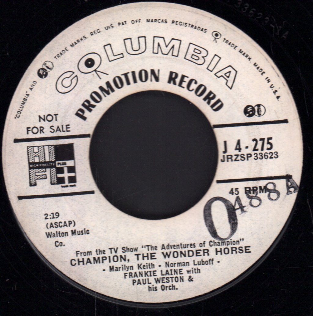 Frankie Laine - Robin Hood / Champion, The Wonder Horse - 7 Inch