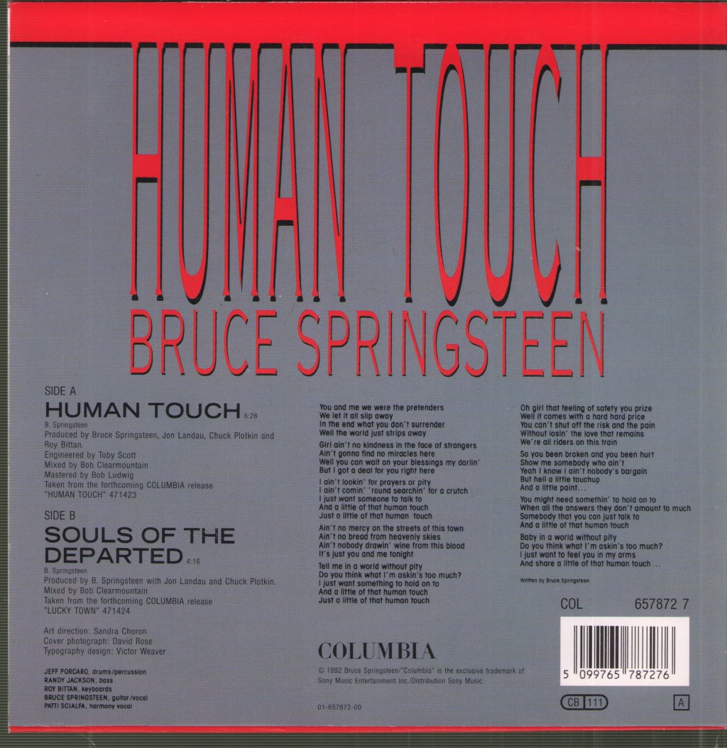 Bruce Springsteen - Human Touch - 7 Inch