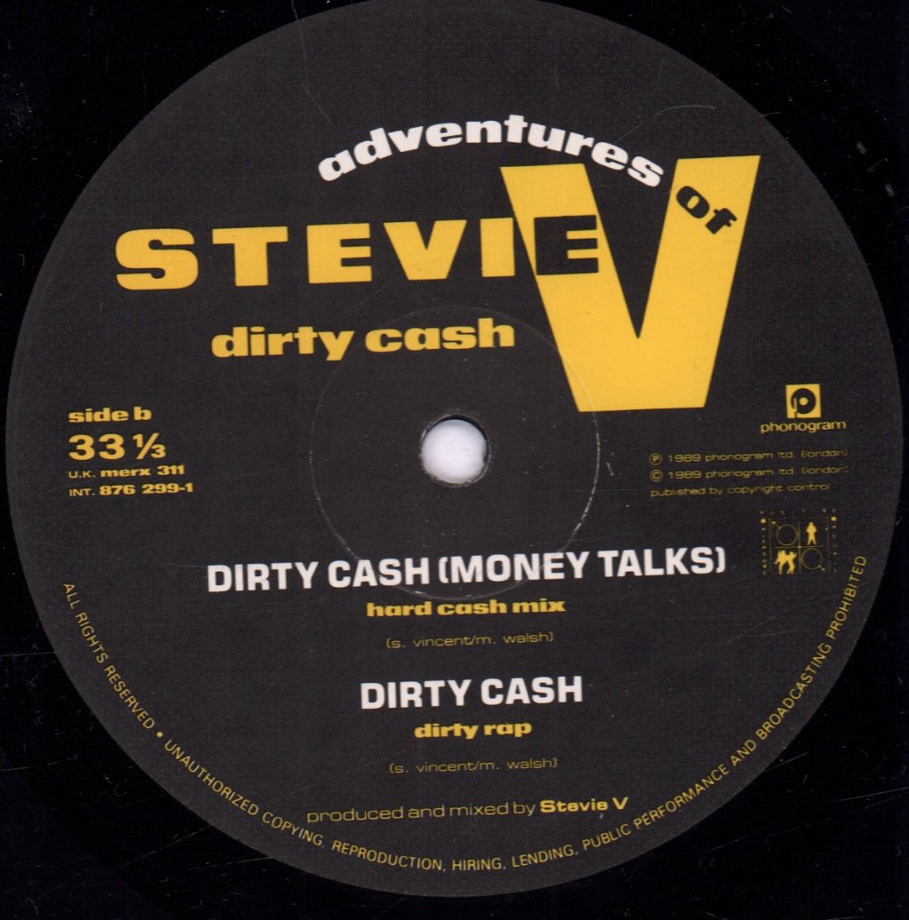 Stevie V - Dirty Cash - 12 Inch