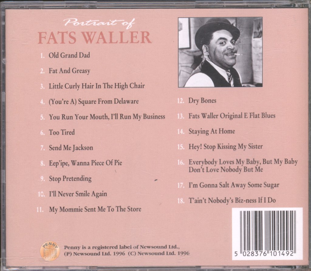 Fats Waller - Portrait Of Fats Waller - Cd