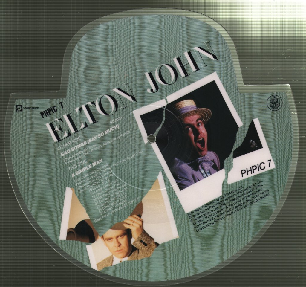 Elton John - Sad Songs - 7 Inch