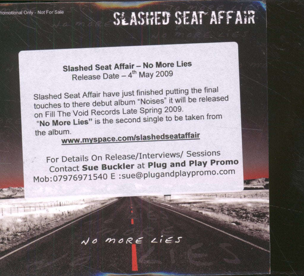 Slashed Seat Affair - No More Lies - Cd