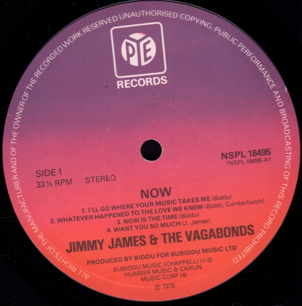 Jimmy James And The Vagabonds - Now - Lp