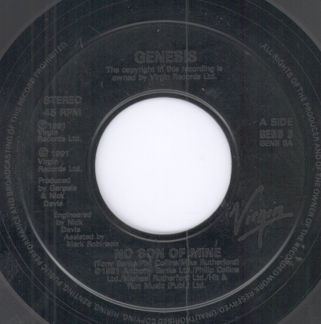 Genesis - No Son Of Mine - 7 Inch