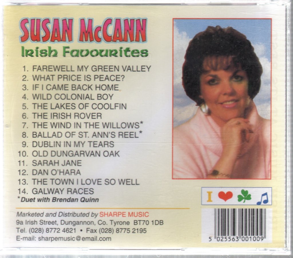 Susan Mccann - Irish Favourites - Cd