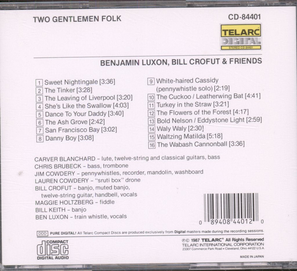 Benjamin Luxon, Bill Crofut - Two Gentlemen Folk - Cd