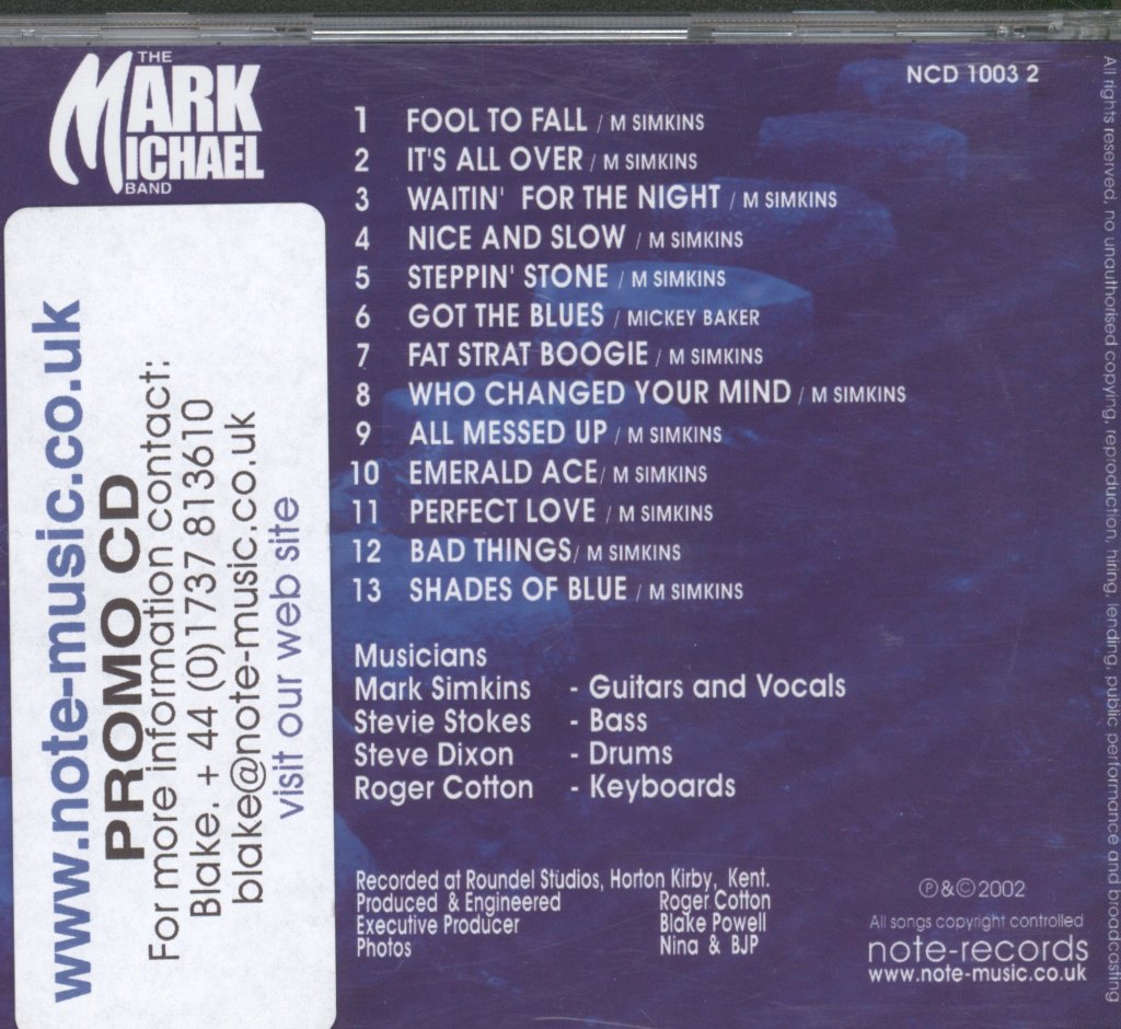 Mark Michael Band - Steppin' Stone - Cd