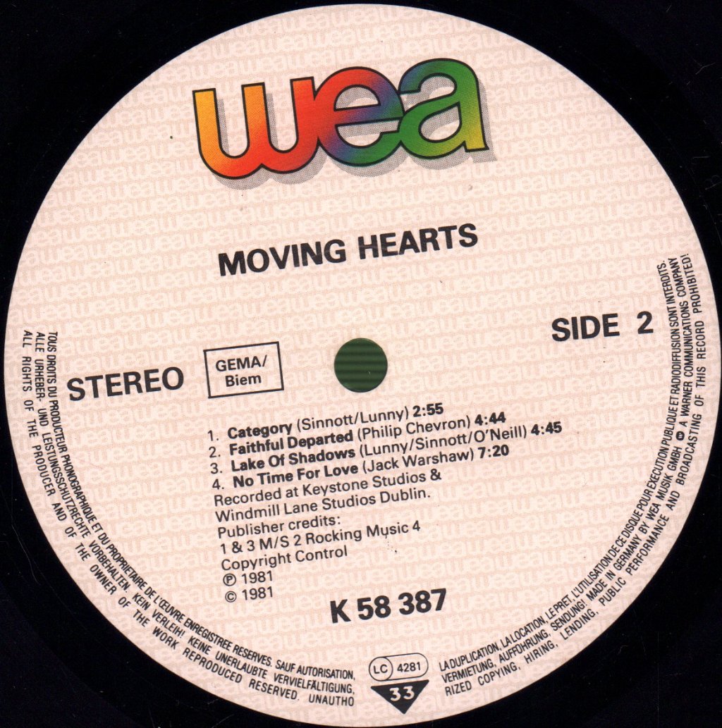 Moving Hearts - Moving Hearts - Lp