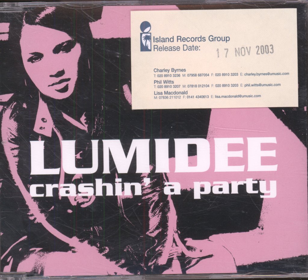 Lumidee - Crashin' A Party - Cd