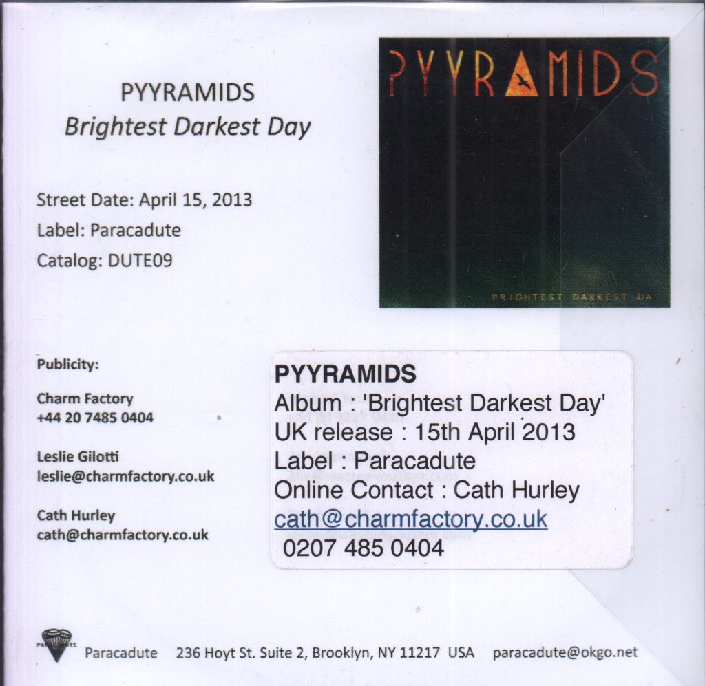 pyyramids - brightest darkest day - Cdr