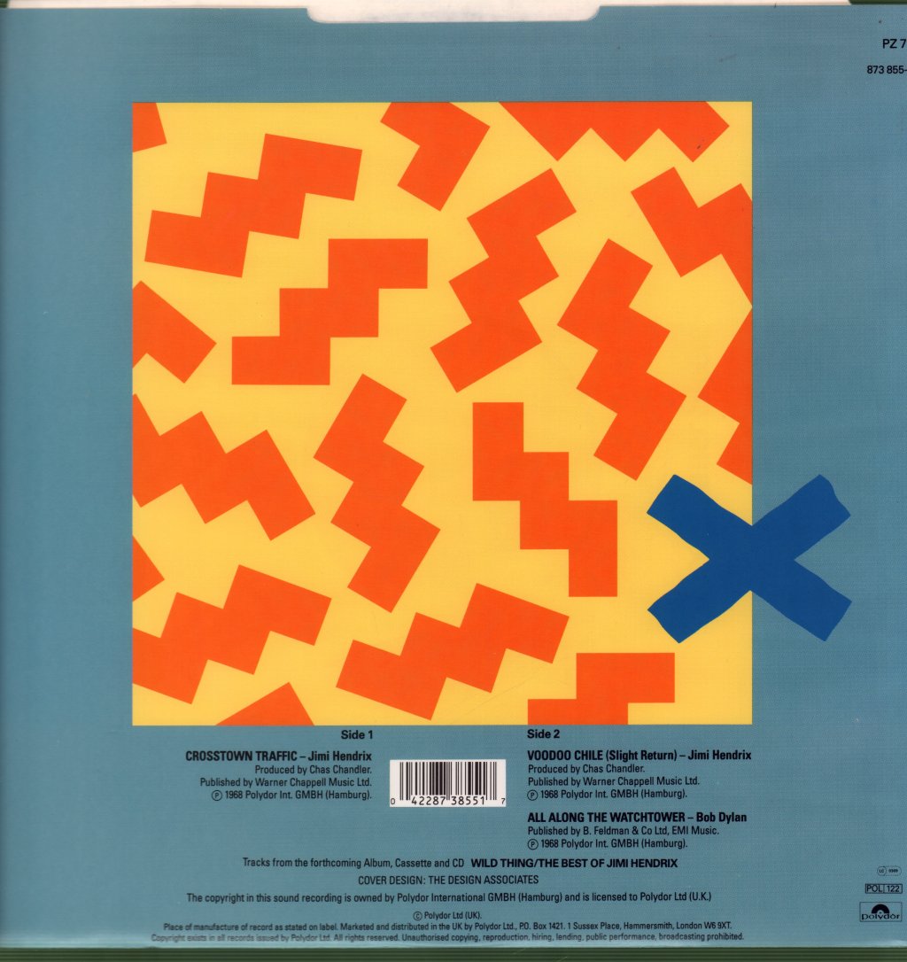 Jimi Hendrix - Crosstown Traffic - 12 Inch