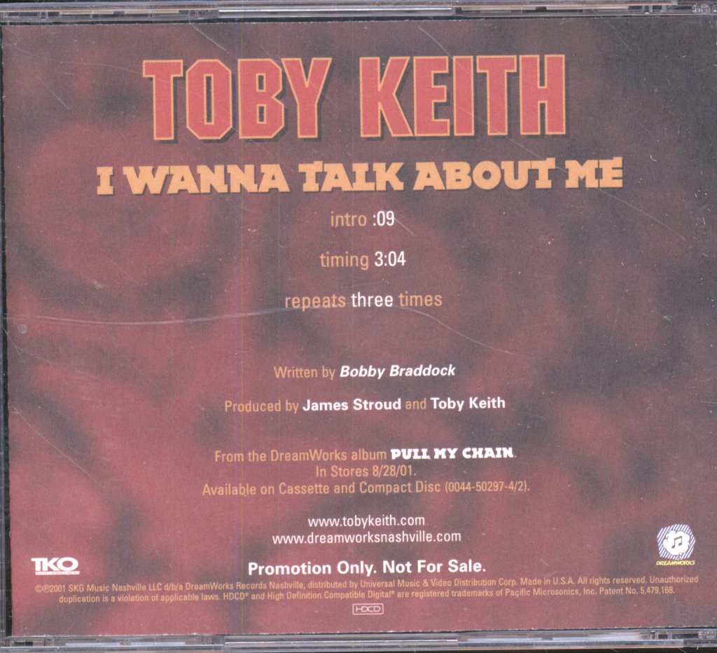 Toby Keith - I Wanna Talk About Me - Cd