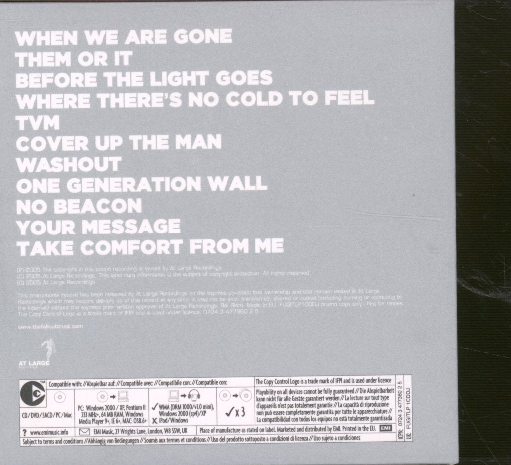 Fallout Trust - In Case Of The Flood - Cd