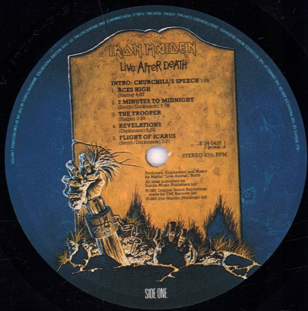 Iron Maiden - Live After Death - Double Lp