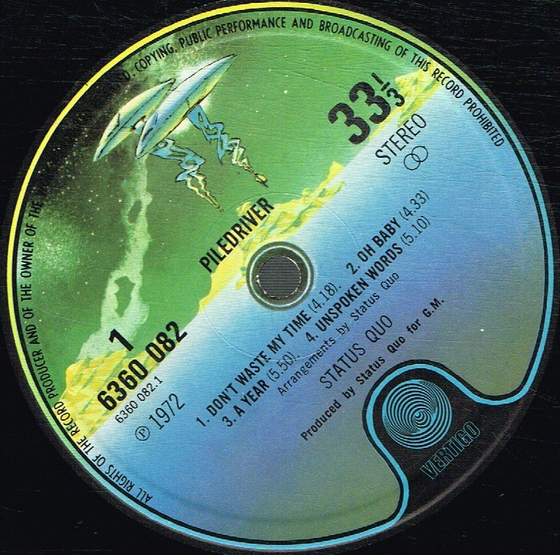 Status Quo - Piledriver - Lp