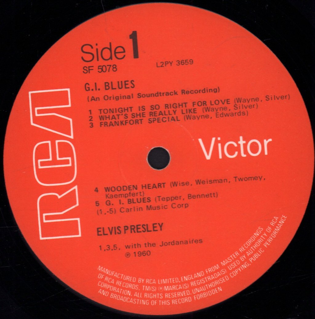 Elvis Presley - Gi Blues - Lp
