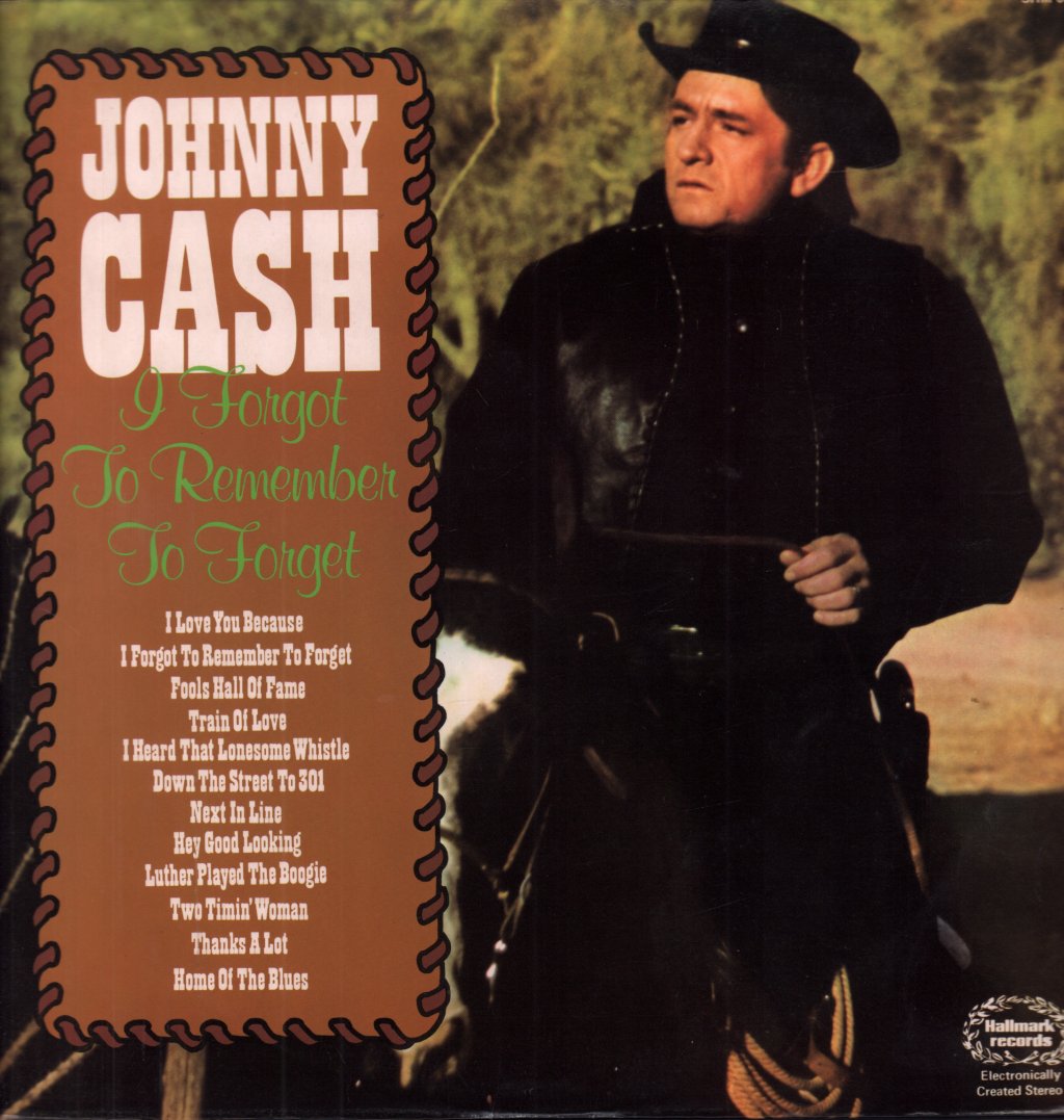 Johnny Cash - I Forgot To Remember To Forget - Lp