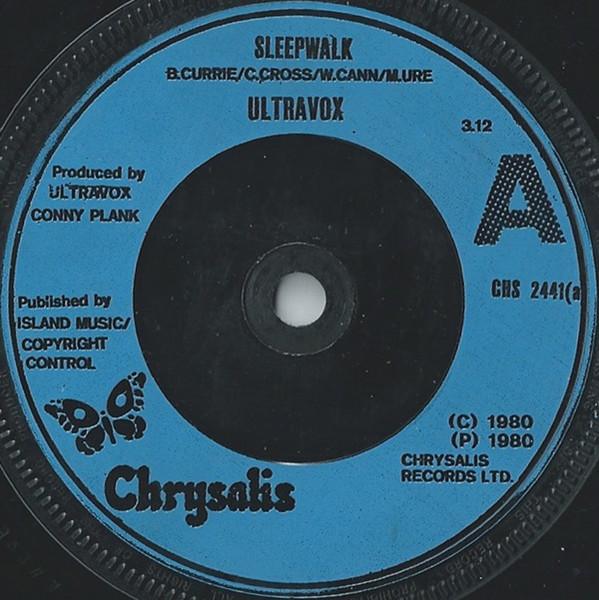 Ultravox - Sleepwalk - 7 Inch