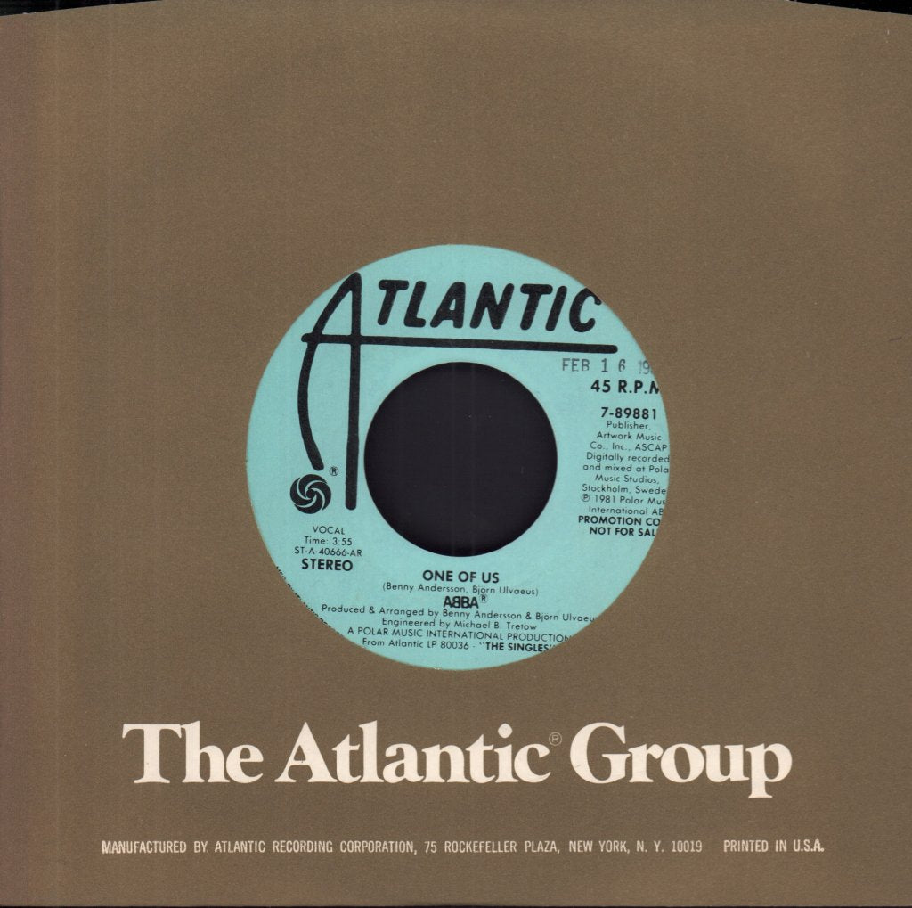 ABBA - One Of Us - 7 Inch