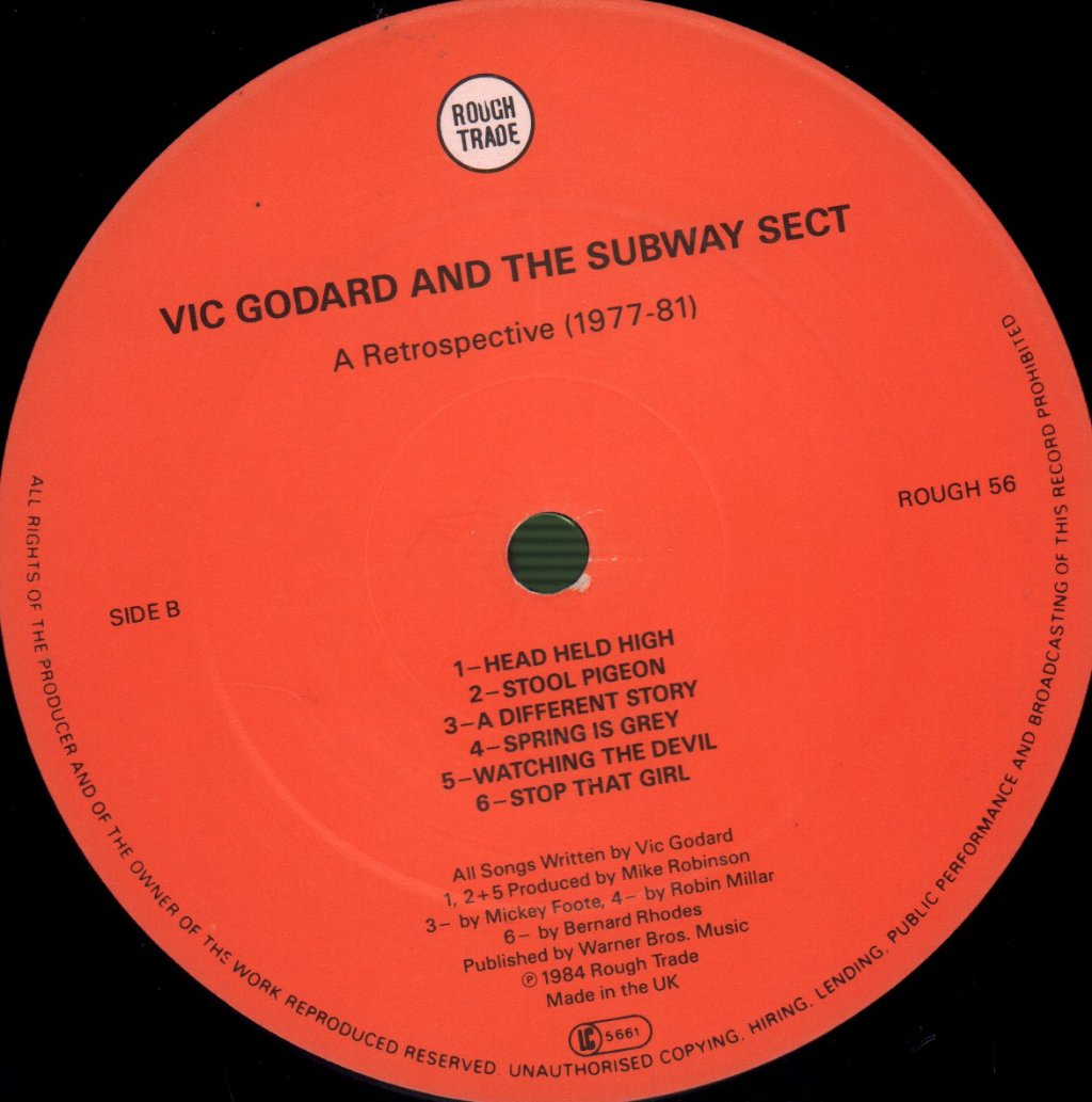 Vic Godard And The Subway Sect - A Retrospective 1977-81 - Lp