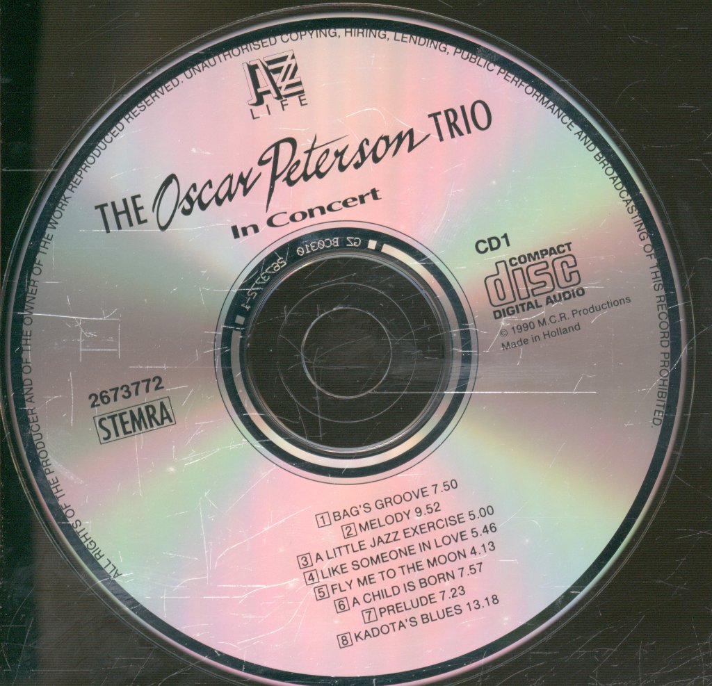 Oscar Peterson Trio - In Concert - Double Cd