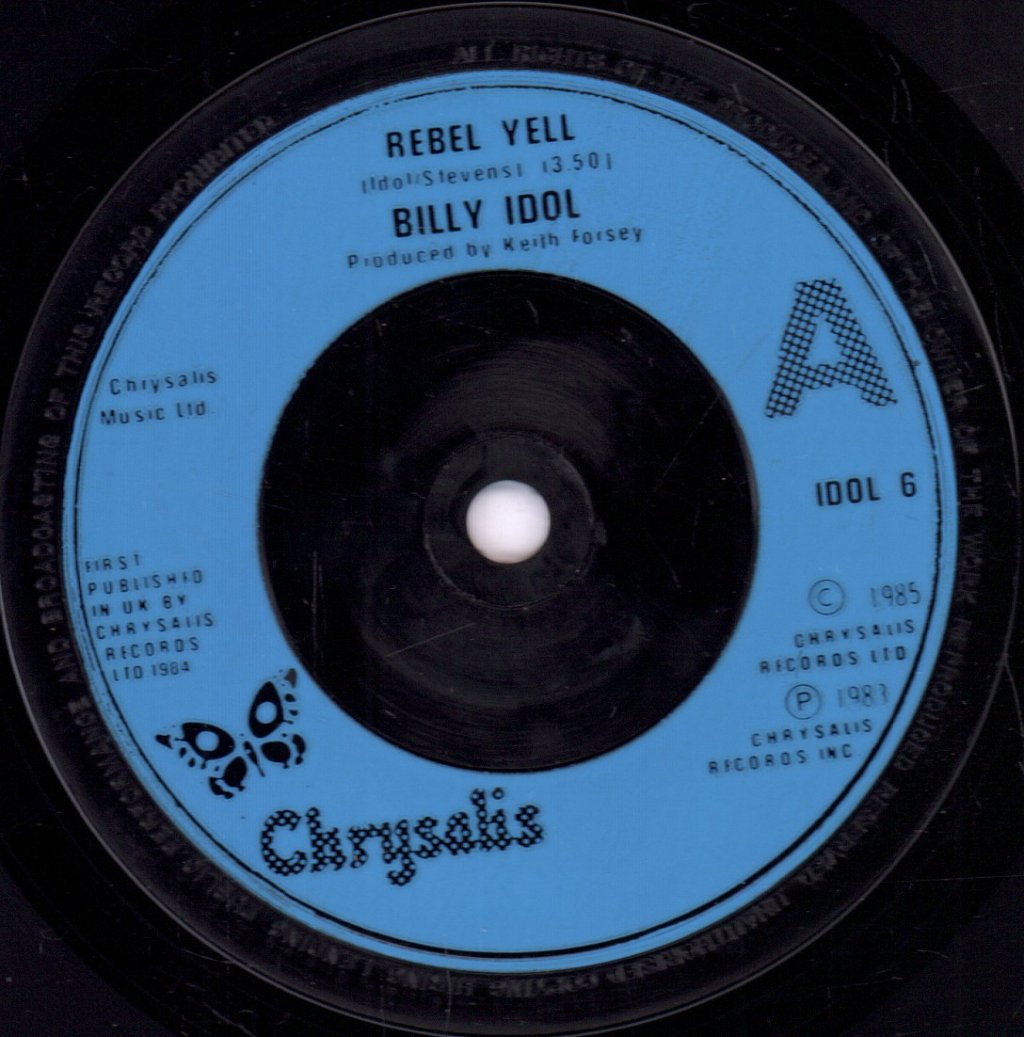 Billy Idol - Rebel Yell - 7 Inch