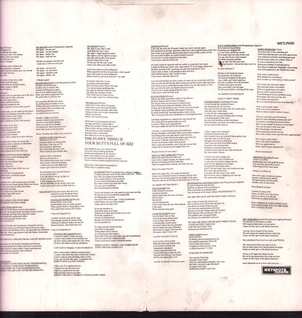 Screeching Weasel - Boogadaboogadaboogada - Lp