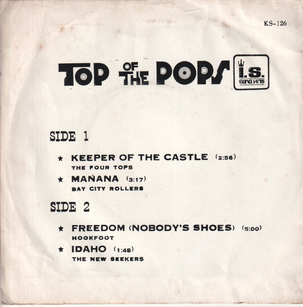 four tops / bay city rollers / hookfoot / new seekers - Top Of The Pops - 7 Inch