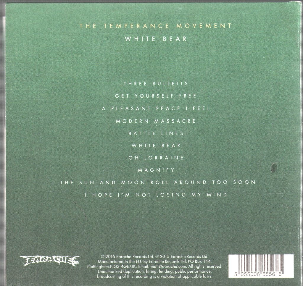 Temperance Movement - White Bear - Cd