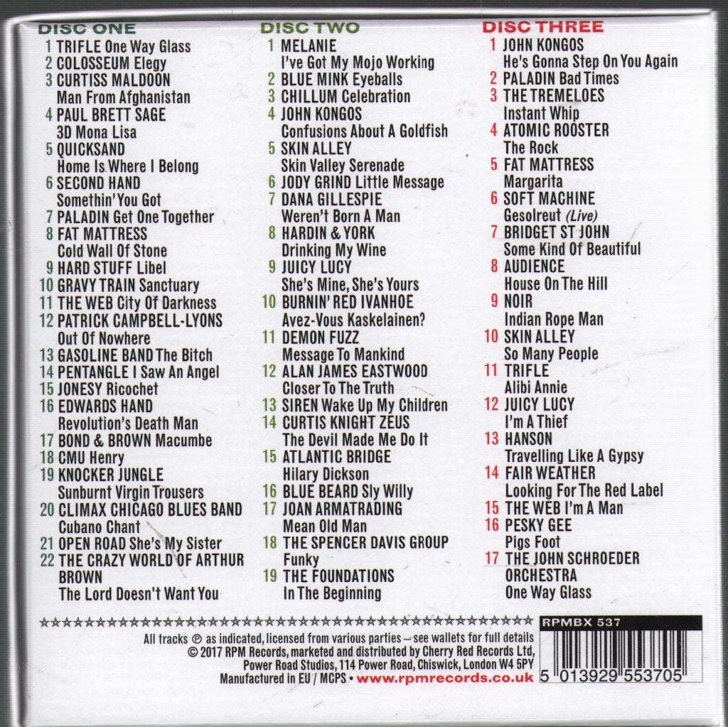 Various Artists - One Way Glass (Dancefloor Prog, Brit Jazz & Funky Folk 1968-1975) - Cd Set