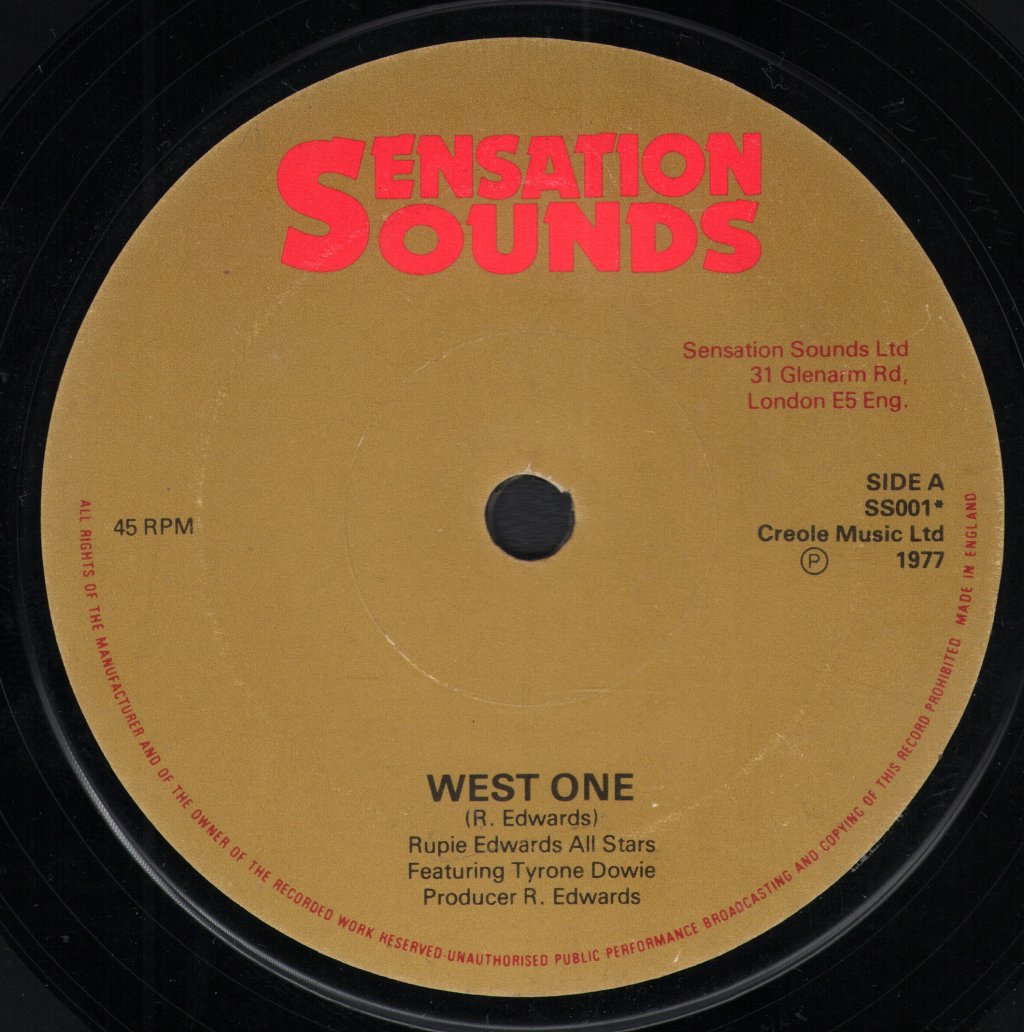Rupie Edwards Allstars - West One - 7 Inch