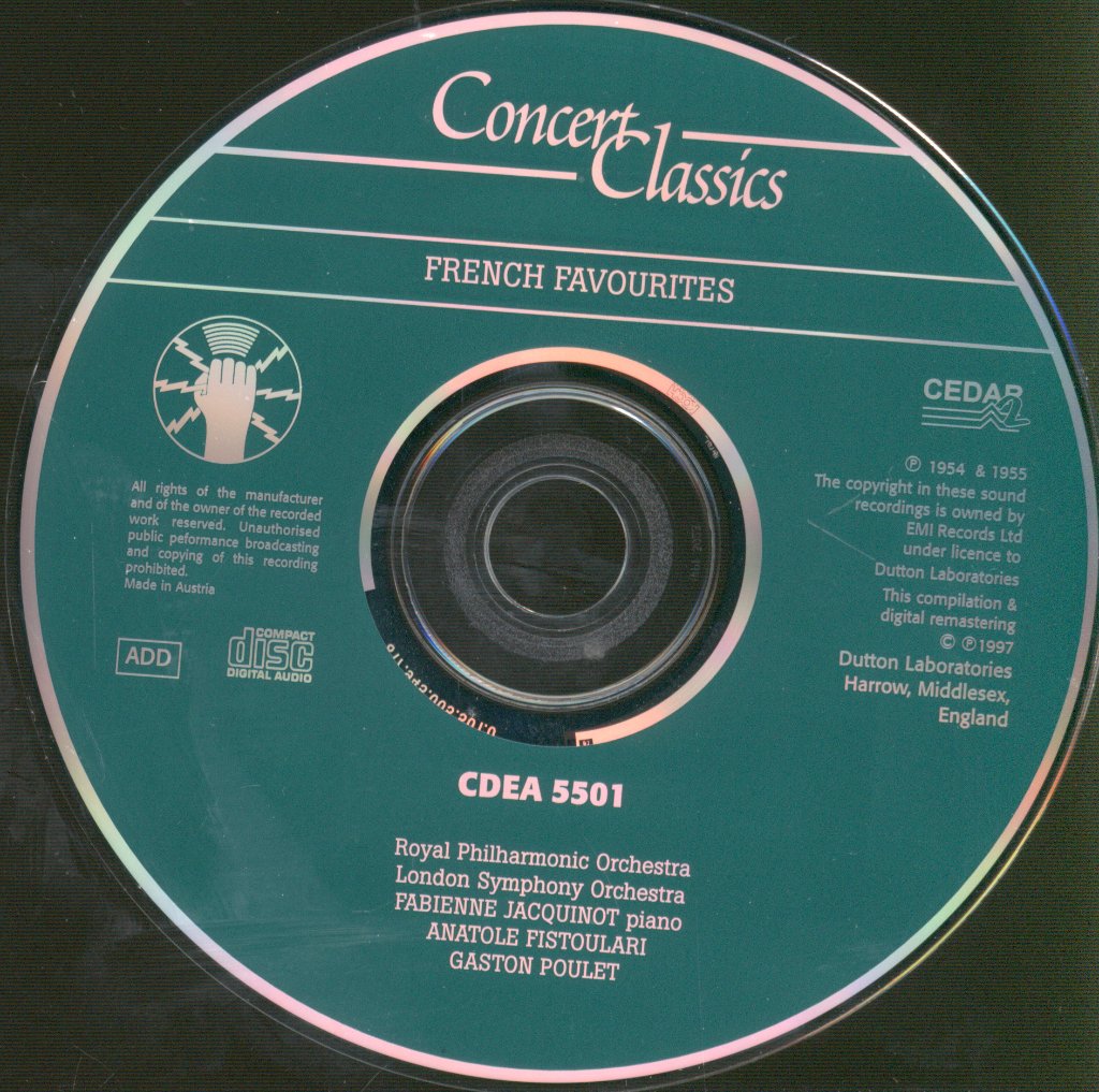 Fabienne Jacquinot - French Favourites - Cd